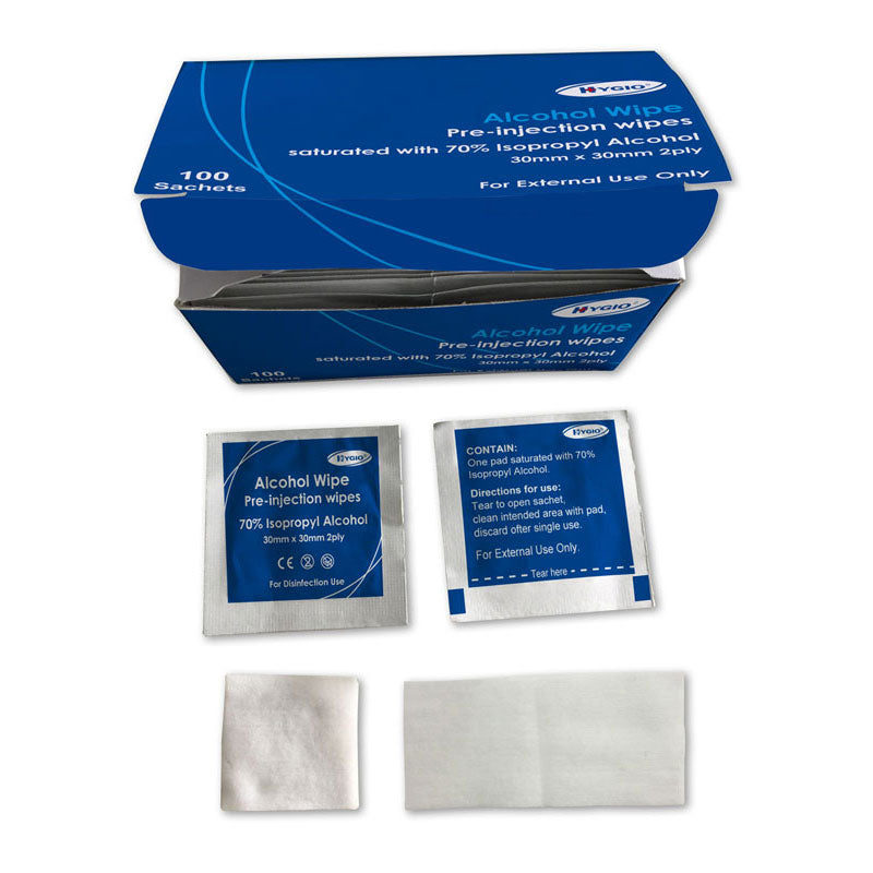 Hygio Pre Injection Wipes (Pack of 100) - IndustraCare