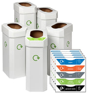 UK Combin Recycled Cardboard Bin - Pack of 5 - IndustraCare