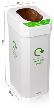 UK Combin Recycled Cardboard Bin - Pack of 5 - IndustraCare