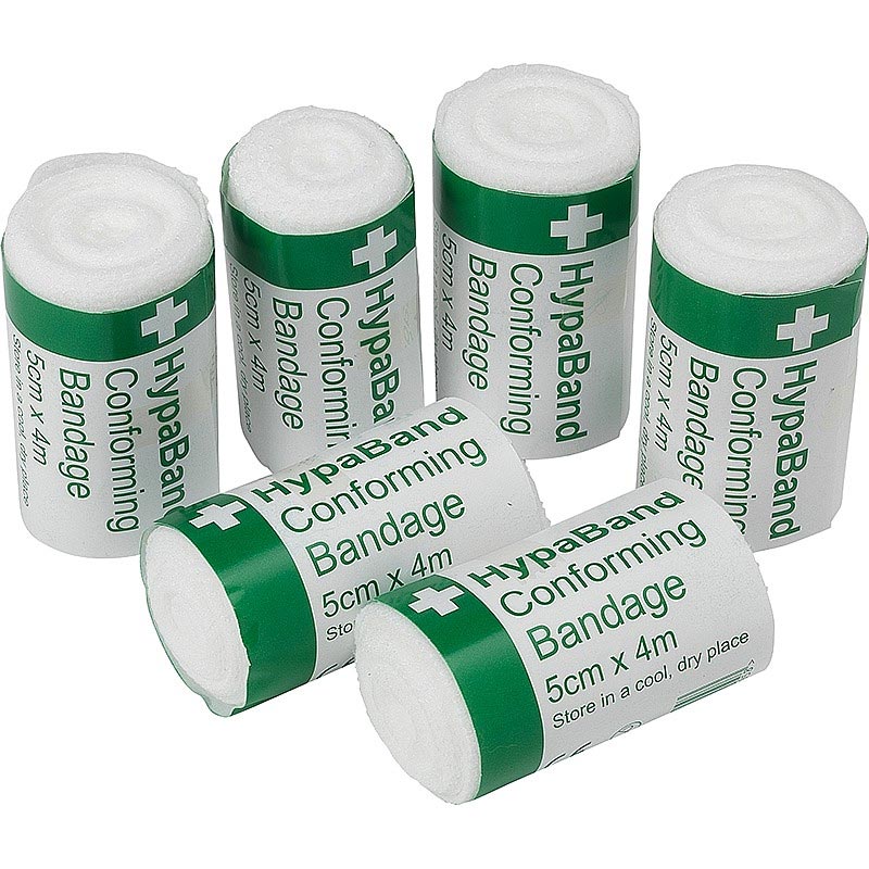 HypaBand Conforming Bandages Small 5cm x 4m - Pack of 6 - IndustraCare