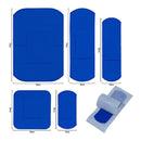HypaPlast Blue Metal Detectable Plasters Assorted Pack of 100 - IndustraCare
