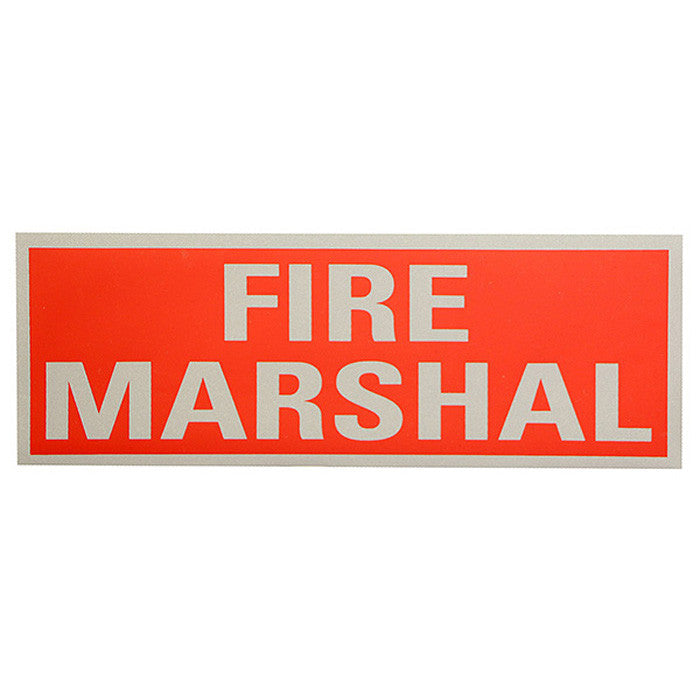 Fire Marshall Reflective Back Panel - IndustraCare