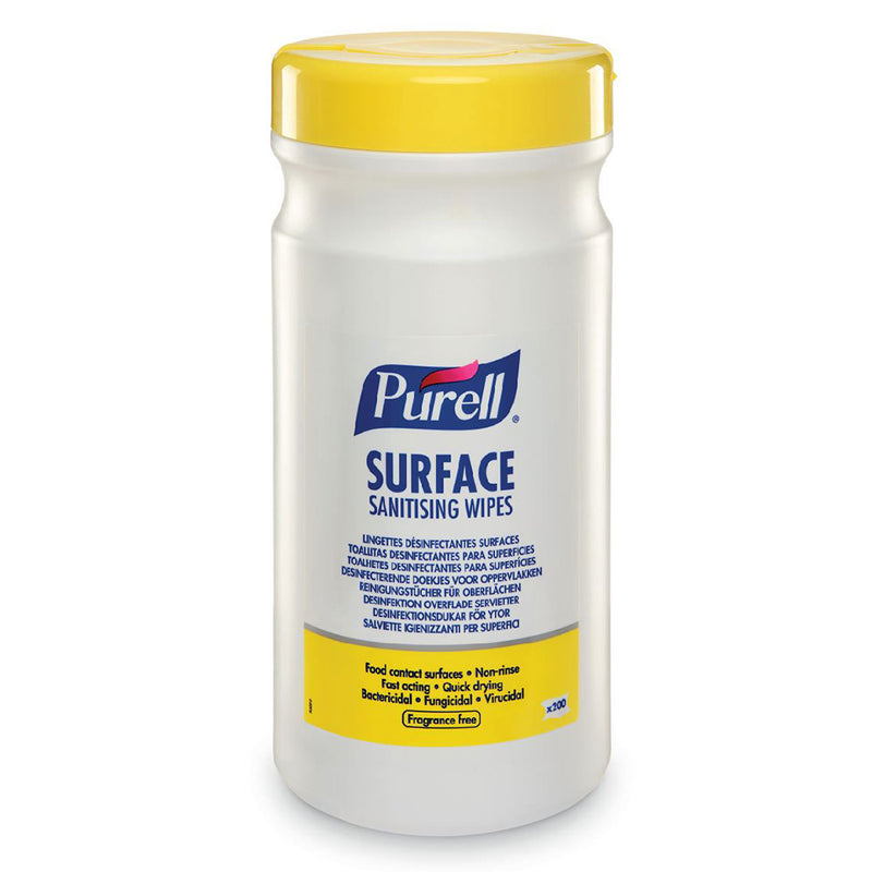 Purell Surface Sanitising Wipes (Tub of 200) - IndustraCare