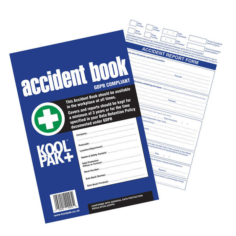 Koolpak GDPR Compliant Accident Book - IndustraCare