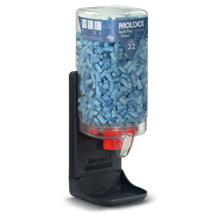 Moldex Dispensing Station Detectable Spark Disposable Ear Plugs - 500 Ear Plugs - IndustraCare