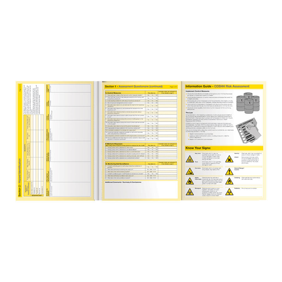 COSHH Risk Assessment Book– IndustraCare