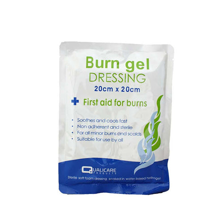 Qualicare Burn Gel Dressing 20cm x 20cm - Box of 5