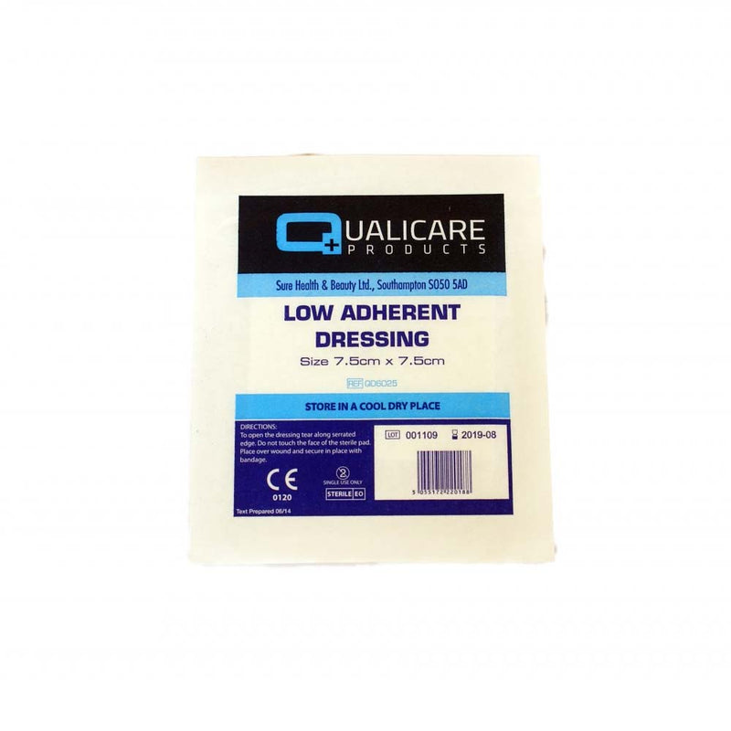 Qualicare Low Adherent Dressing 7.5cm x 7.5cm - Pack of 100 - IndustraCare