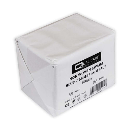 Qualicare Non-Sterile Gauze 7.5cm x 7.5cm Pack of 100