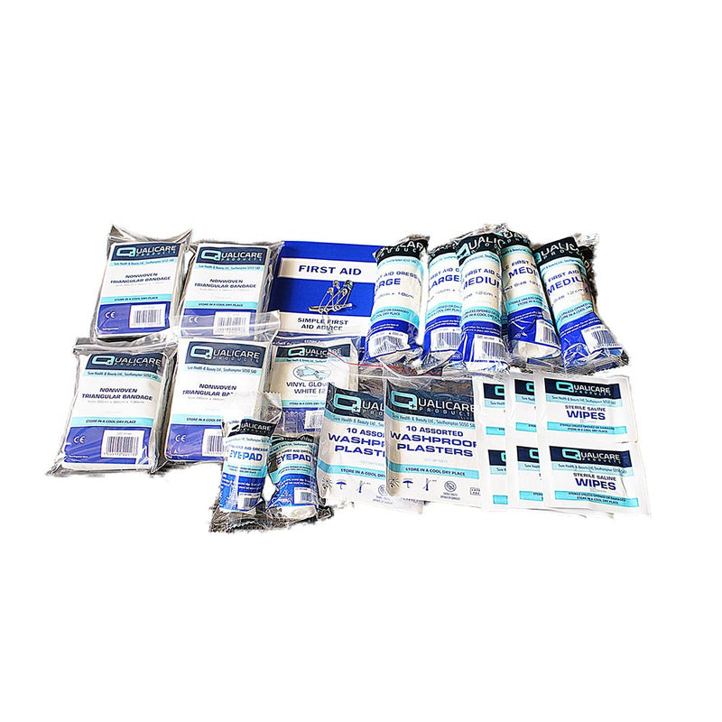 Qualicare HSE 1-10 Person First Aid Kit Refill Pack - IndustraCare