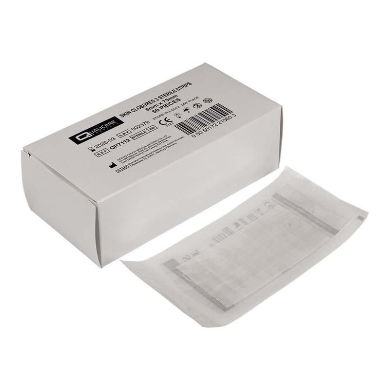 Qualicare Wound Closure Strips 6mm x 75mm Box of 150 - IndustraCare