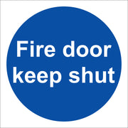 Fire Door Keep Shut Sign, 10x10cm (Vinyl) - IndustraCare