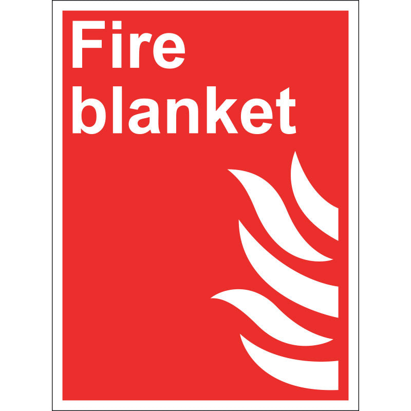 Fire Blanket Sign, 15x20cm (Rigid) - IndustraCare