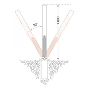 Traffic-Line Spring Loaded Barrier Post - IndustraCare