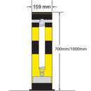 Black Bull Flex Heavy Duty Rotating Bollard - IndustraCare