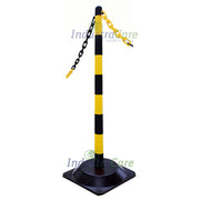 Guarda Chain Post Set - Hard Rubber Square Bases - IndustraCare