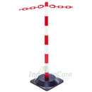 Guarda Chain Post Set - Hard Rubber Square Bases - IndustraCare