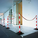 Guarda Chain Post Set - Hard Rubber Square Bases - IndustraCare