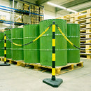 Guarda Chain Post Set - Concrete Filled Bases - IndustraCare