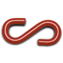 Chain Post Attachment Hooks - Galvanised Steel with Plastic Coating - IndustraCare