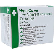 HypaCover Low Adherent Absorbent Dressing 5x5cm - Pack of 25 - IndustraCare