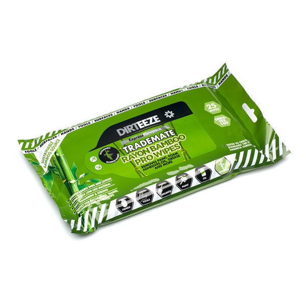 Dirteeze Bamboo Wet Pro Wipes (Pack of 25) - IndustraCare