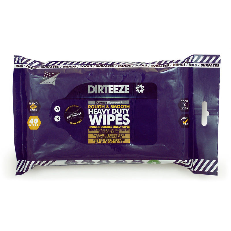 Dirteeze Rough and Smooth Wipes (Pack of 40) - IndustraCare