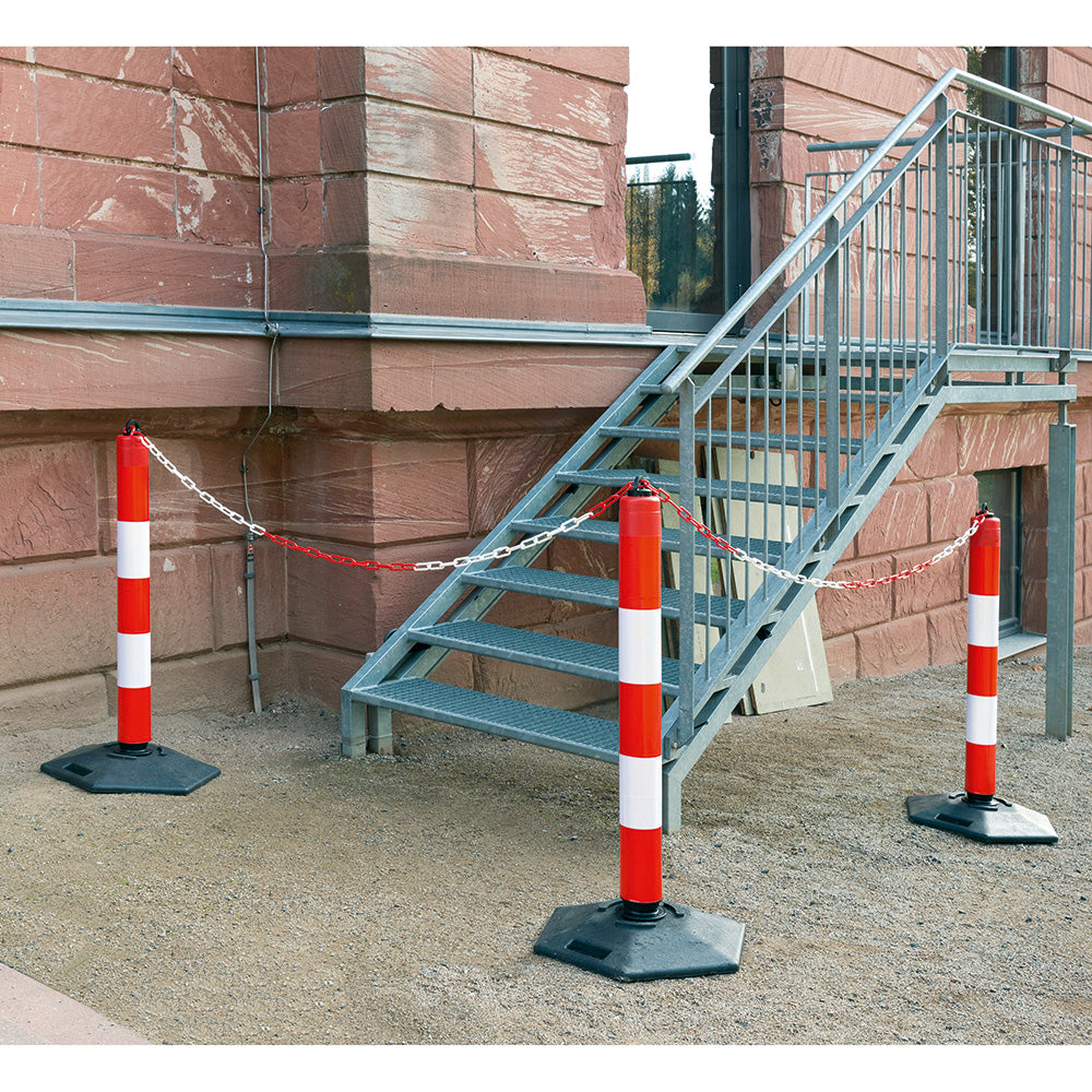 Extern Chain and Warning Post (Hexagonal Base) | IndustraCare