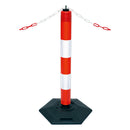 Extern Chain and Warning Post (Hexagonal Base) - IndustraCare