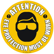 PROline Floor Sign: Attention Eye Protection Must Be Worn - IndustraCare