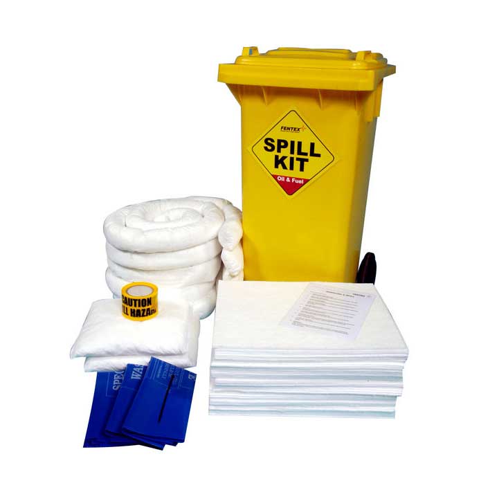 Fentex Oil & Fuel Wheelie Bin Spill Kit - IndustraCare