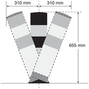 Black Bull Flex Heavy Duty Bollard (Height 655mm) - IndustraCare