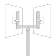 Galvanised Steel Fork Top (Traffic Mirror Size 1) - IndustraCare
