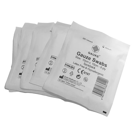 Sterile Gauze Swabs 10cm x 10cm (50 Swabs)