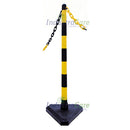 Guarda Chain Post Set - Concrete Filled Bases - IndustraCare