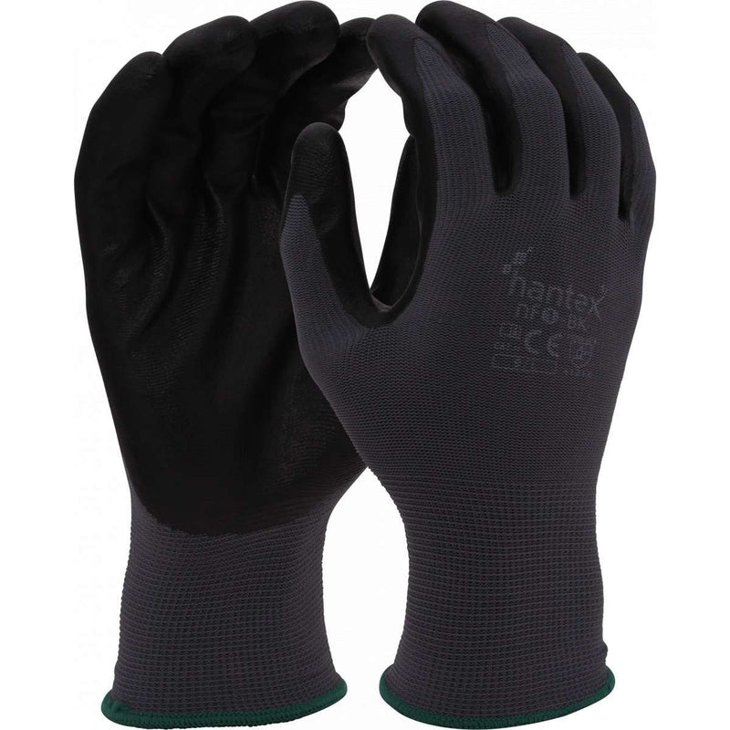 Hantex NF1 Black General Handling Gloves - IndustraCare