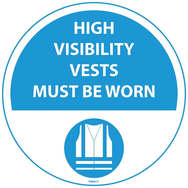 PROline Floor Sign: High Visibility Vests Must Be Worn - IndustraCare