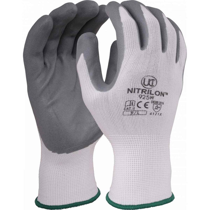 Nitrilon 925W Nitrile Foam Gloves - White - IndustraCare