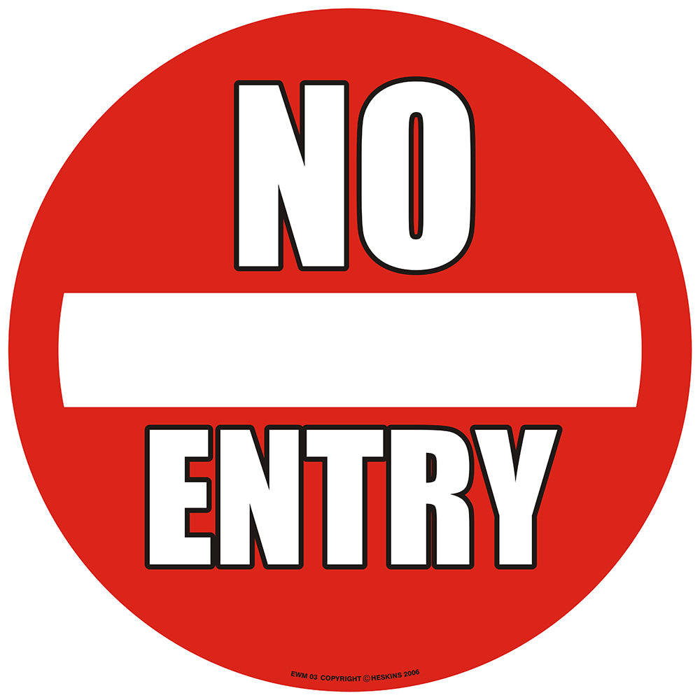 PROline Floor Sign: No Entry | IndustraCare