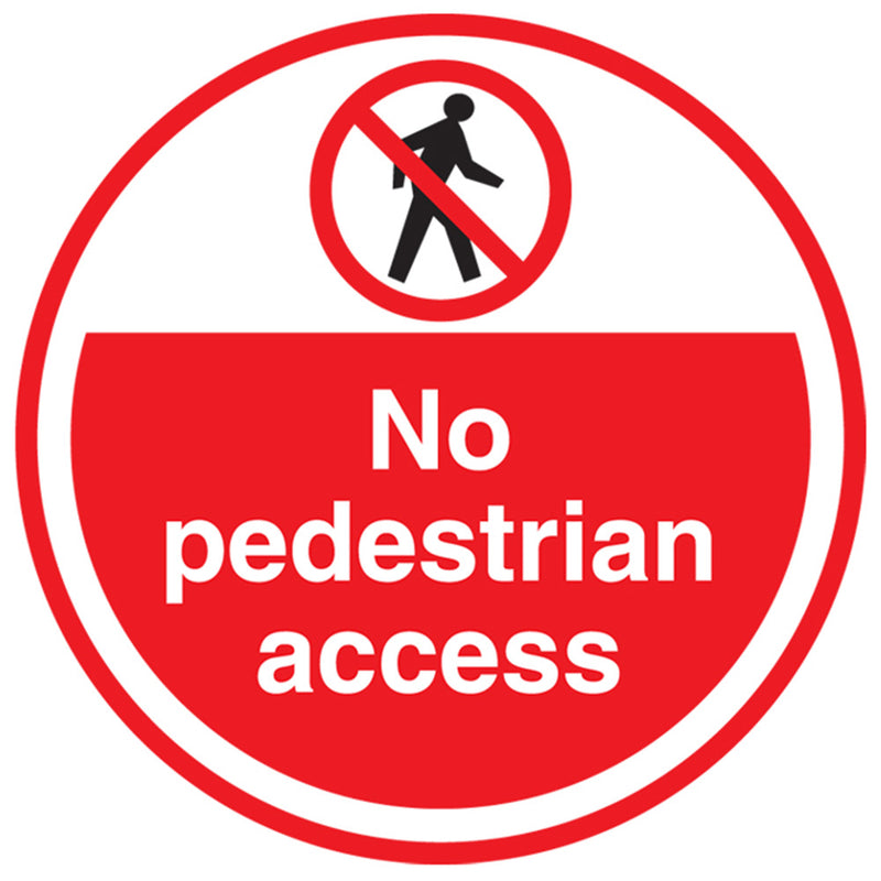 PROline Floor Sign: No Pedestrian Access - IndustraCare