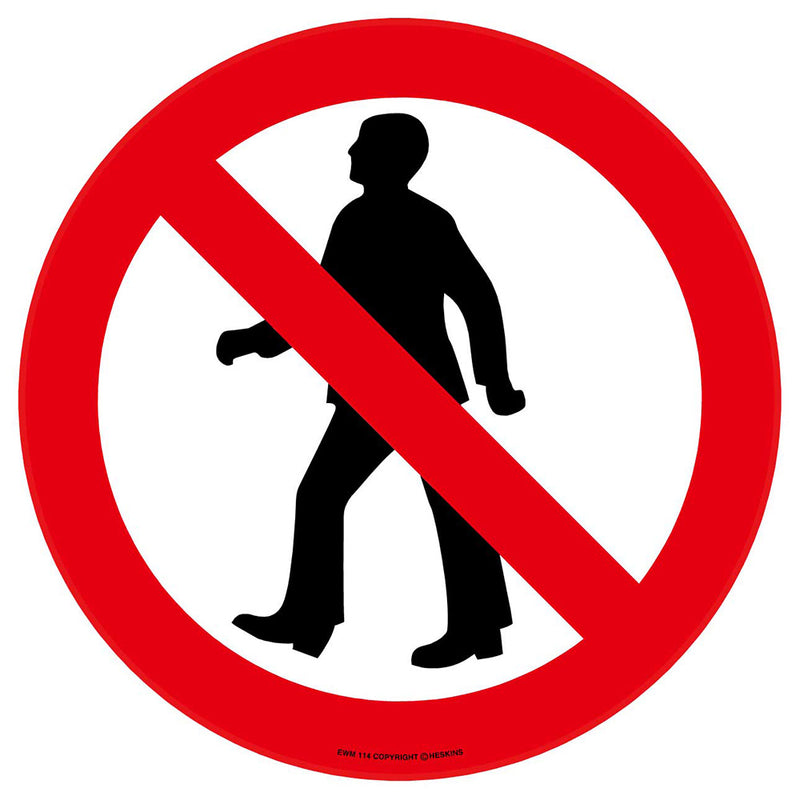 PROline Floor Sign: No Pedestrians - IndustraCare