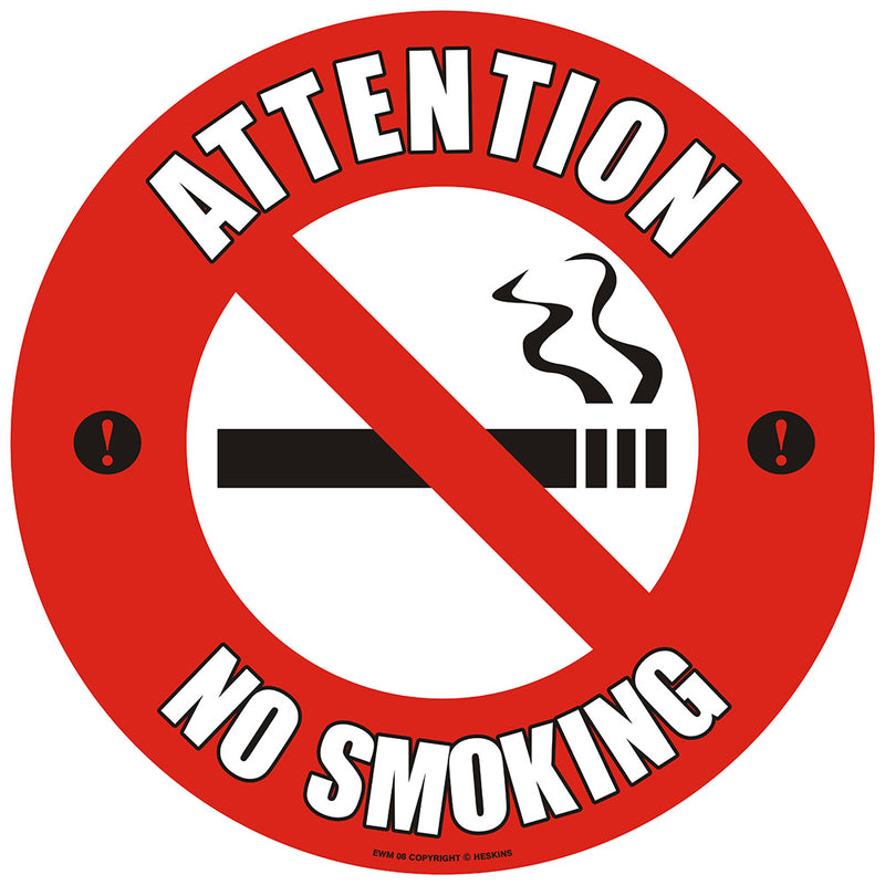 PROline Floor Sign: Attention No Smoking - IndustraCare