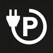 PROline Thermoplastic EV Parking Place Symbol - 700 x 800mm - White - IndustraCare