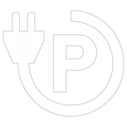 PROline Thermoplastic EV Parking Place Symbol - 700 x 800mm - White - IndustraCare