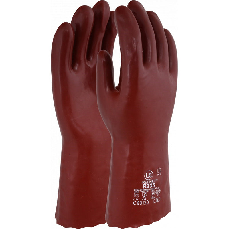 UCI R235 PVC Coated Chemical Gauntlets - IndustraCare