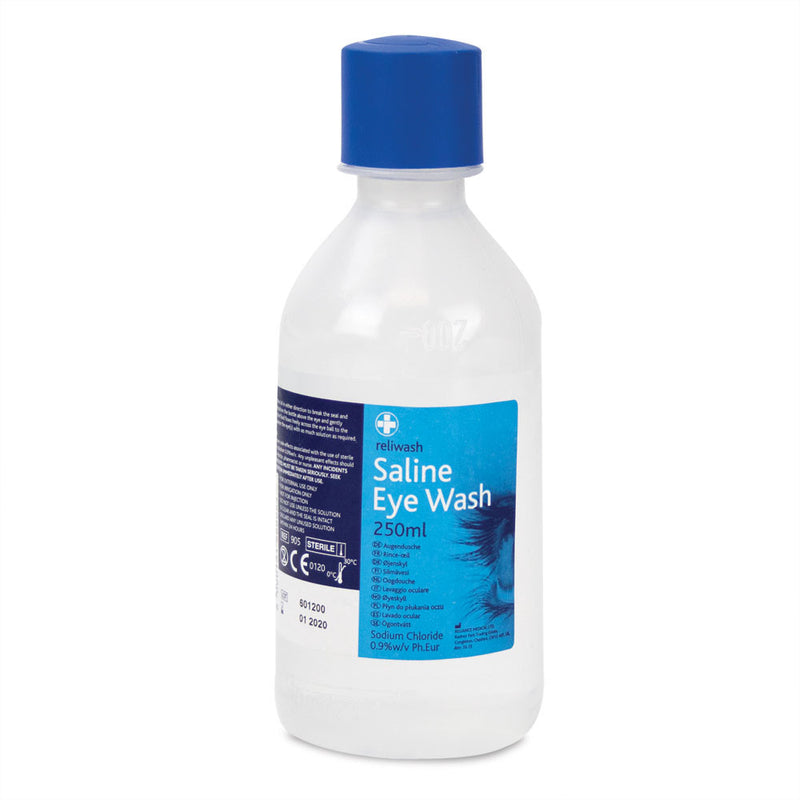 Reliwash 905 Sterile Eye Wash 250ml Bottle - IndustraCare