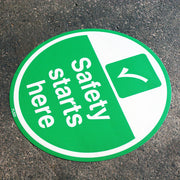 PROline Floor Sign: Safety Starts Here - IndustraCare