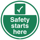 PROline Floor Sign: Safety Starts Here - IndustraCare