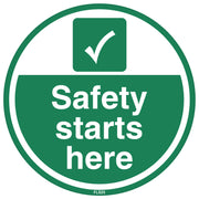 PROline Floor Sign: Safety Starts Here - IndustraCare