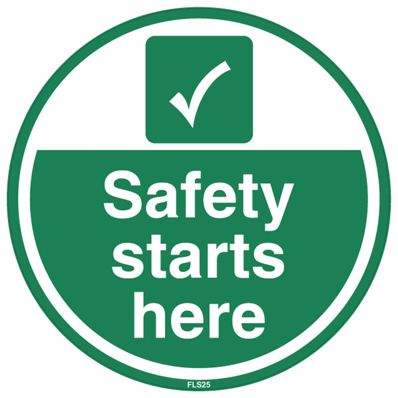 PROline Floor Sign: Safety Starts Here - IndustraCare